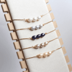 ✨ Bracelet Empilable en Perles d’Eau Douce Naturelles – Fait Main avec Élégance