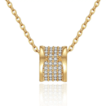 Collier Élégance Blanc – Fait Main & Plaqué Or 18K